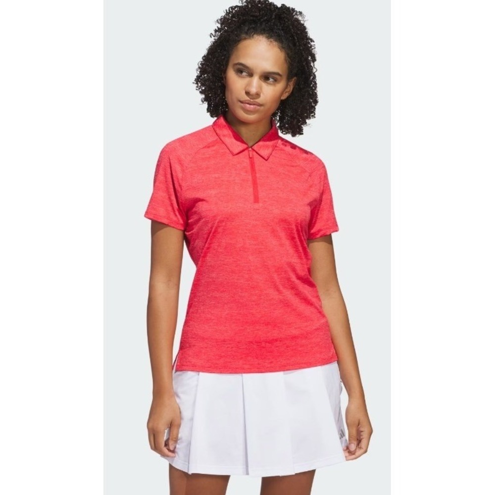 Adidas Womens Ultimate 365‎ Twist Golf Polo NWT Pure Ruby Powder Coral JP0096 S
